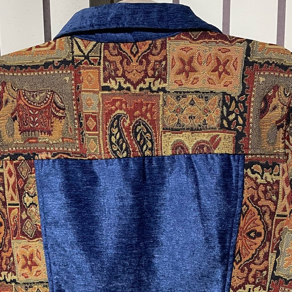 Vintage embroidered Tapestry Patchwork Jacket - NWT - Picture 4 of 6